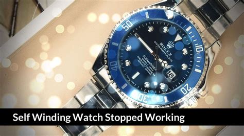 rolex second hand not moving|rolex self winding problems.